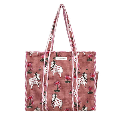 Pink Branded Tote Bags