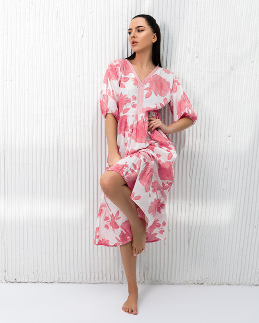 Pink Floral Dress