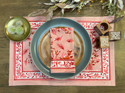 Pink Floral Napkin