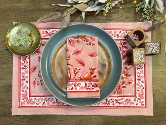 Pink Floral Napkin