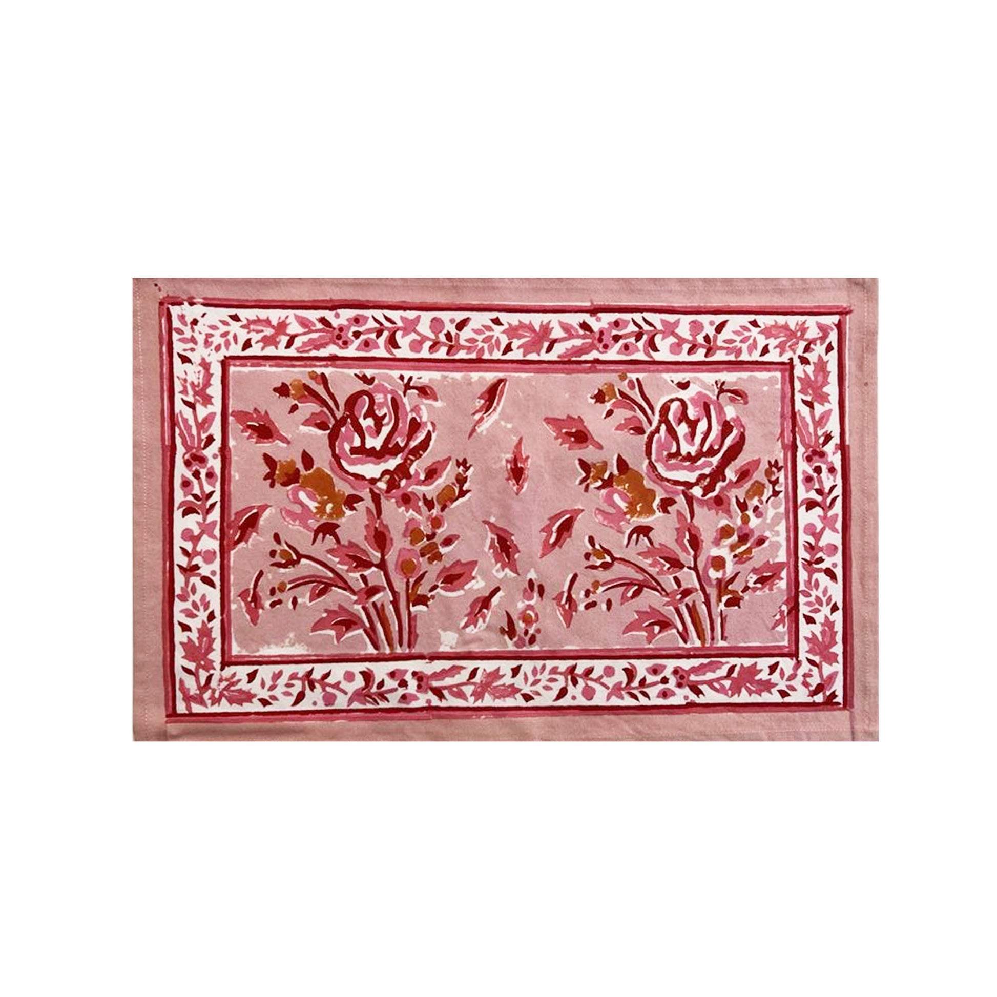 Pink Floral Pattern Placemat