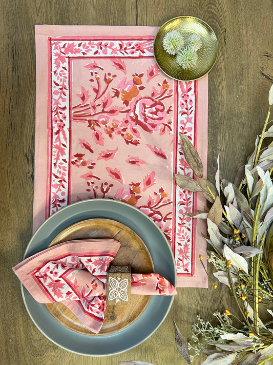 Pink Floral Placemat