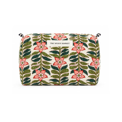 Pink Flowers pouch bag