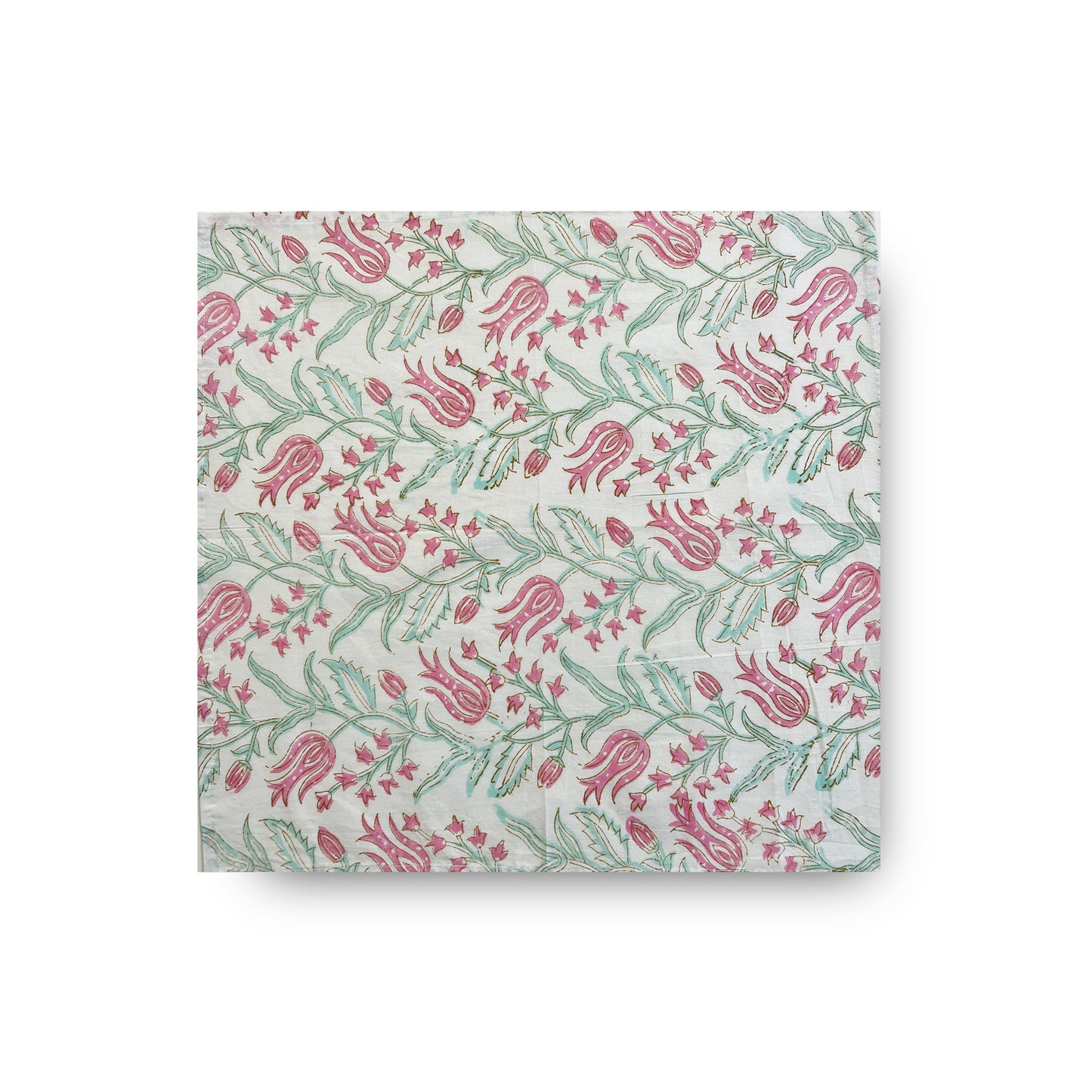 Pink Green Cotton Napkin