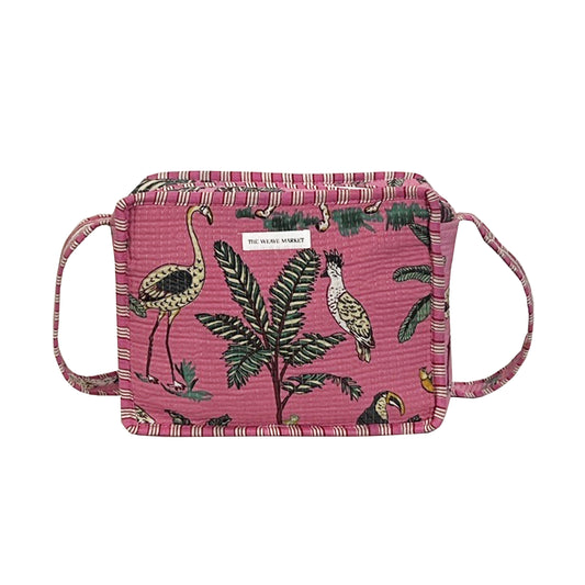 Pink Safari Sling Bag For Ladies