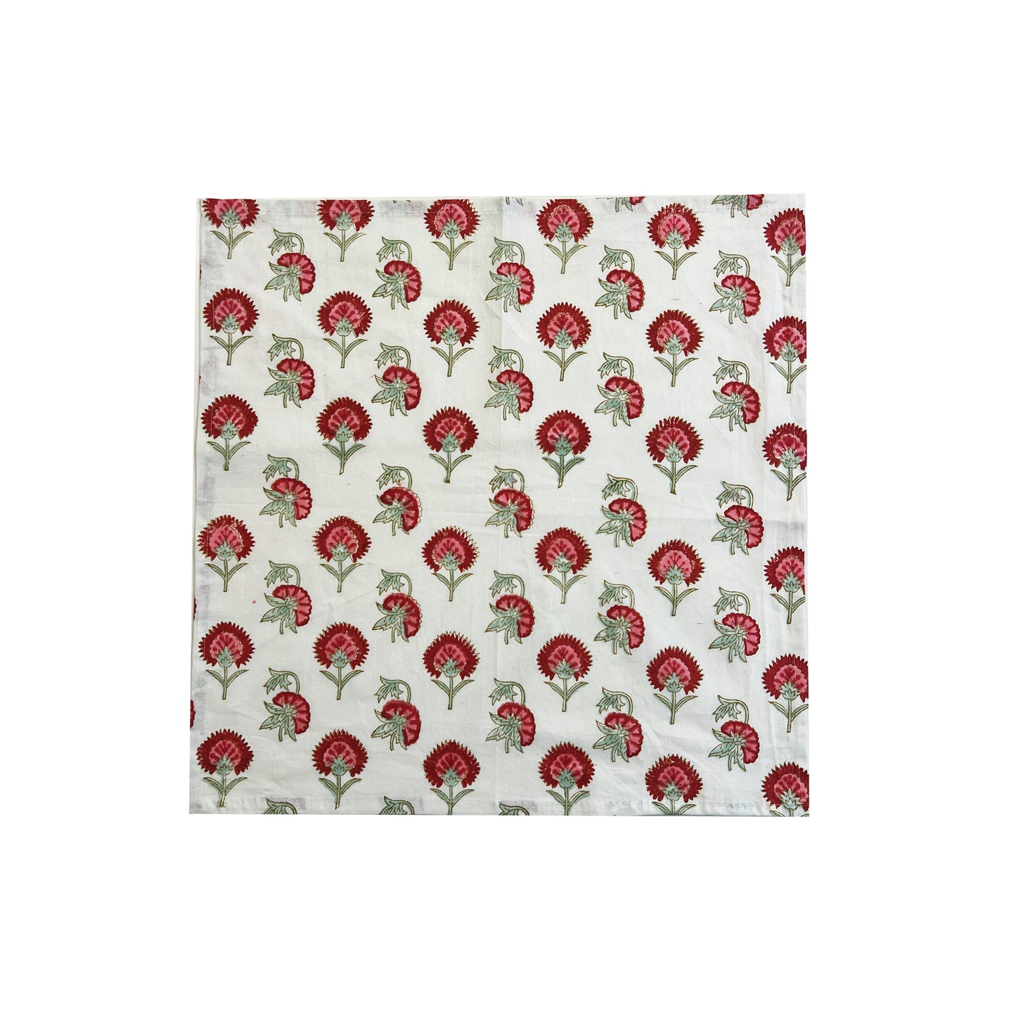 Red Flowers Printed Napkin