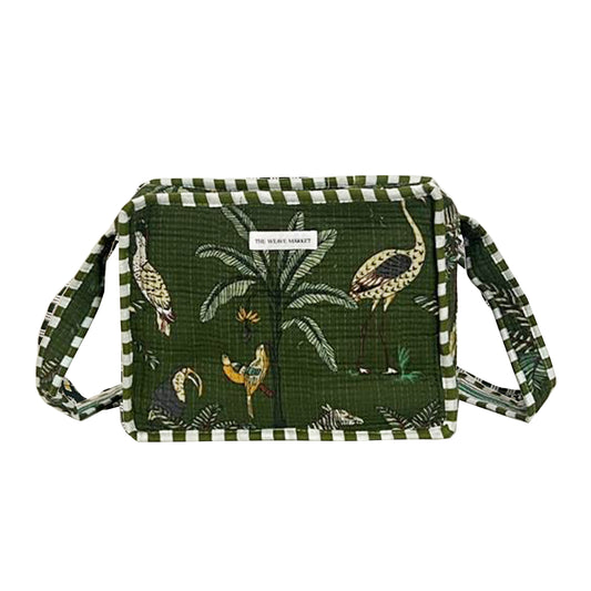 AFRICAN SAFARI- GREEN SLING BAG