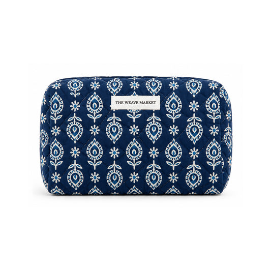 Sapphire Blue Cosmetic Pouch