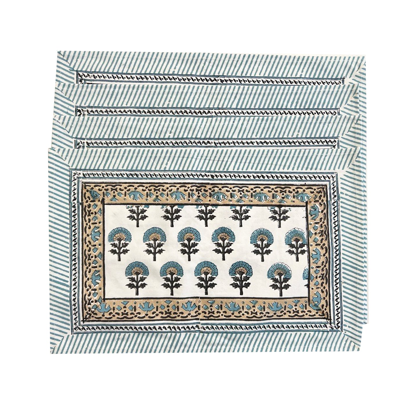 Set of Block Printed Placemats
