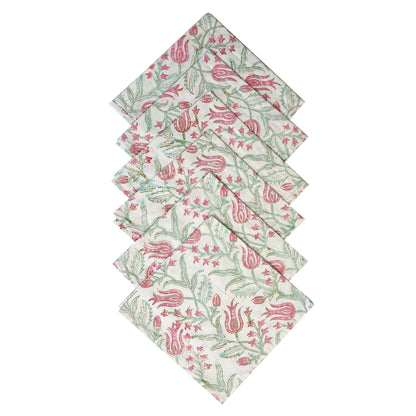 Set of Cotton Printed Napkins