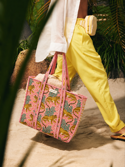Coral Safari Tote