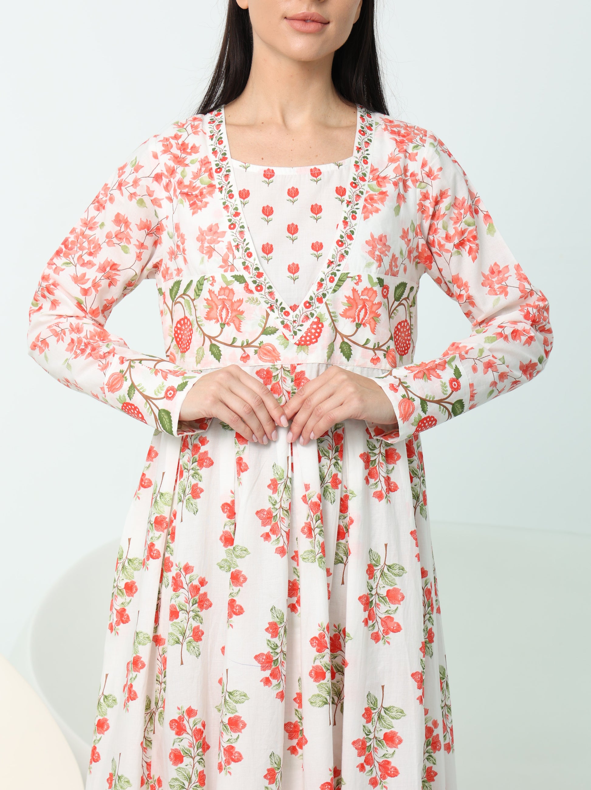 V Neck Maxi dress
