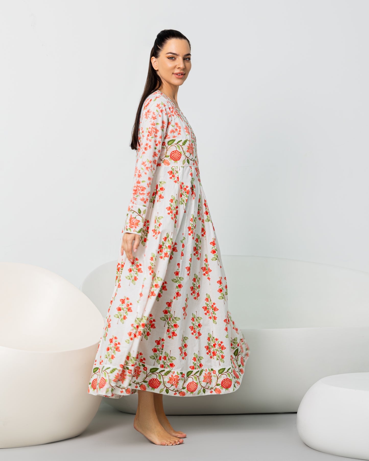 Blossom White Floral Maxi