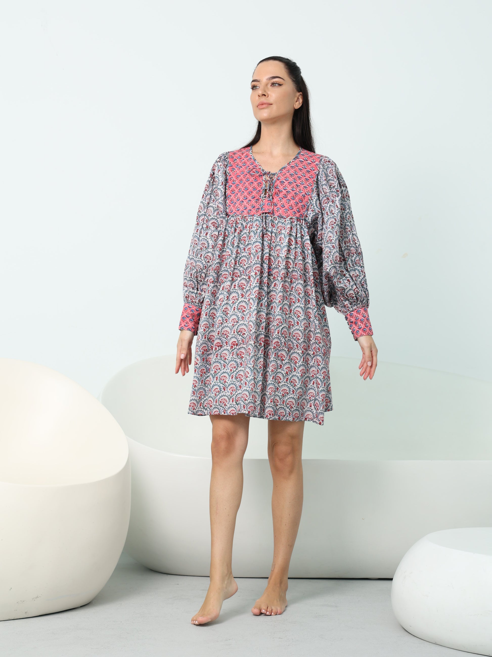 Western Style Short Boho Dress