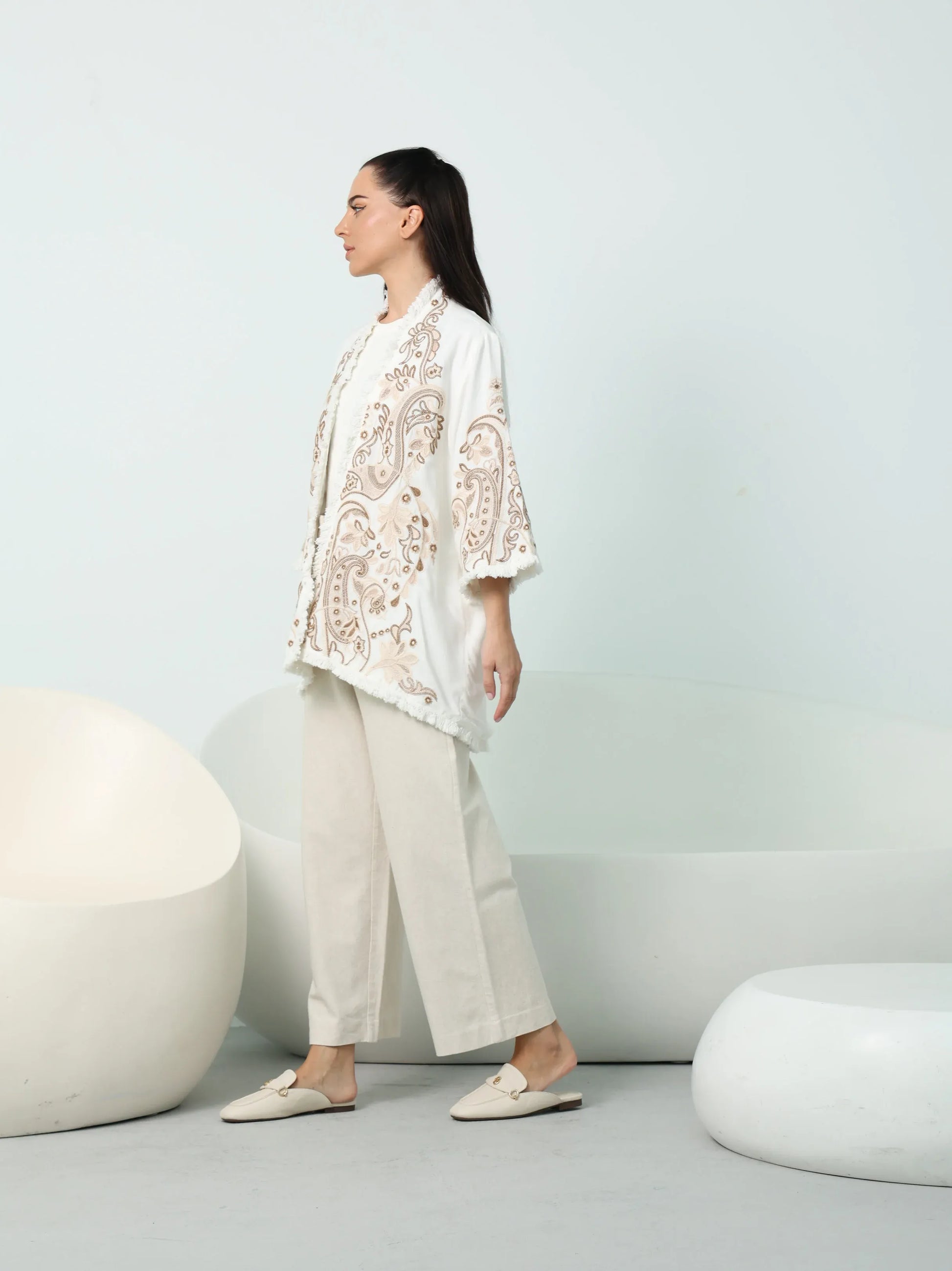 White Boho Jacket