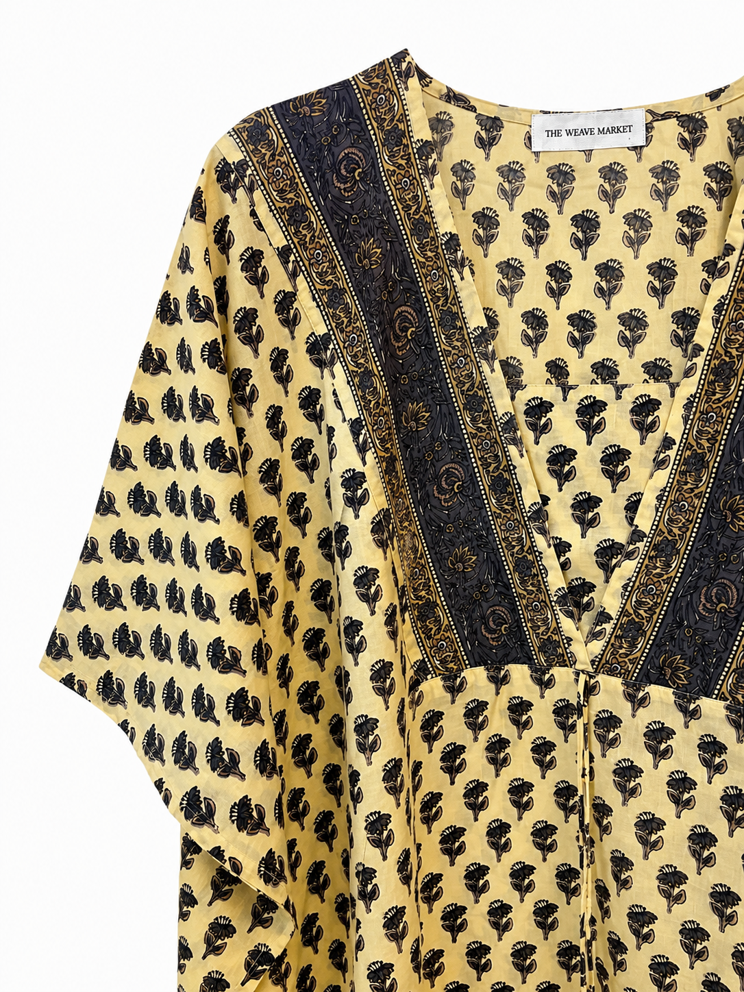 Yellow Floral Resort Kaftan