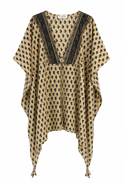 Yellow Printed Style Kaftan Dubai