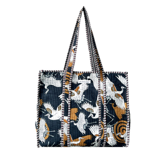 Flying Swan - Blue Tote Bag